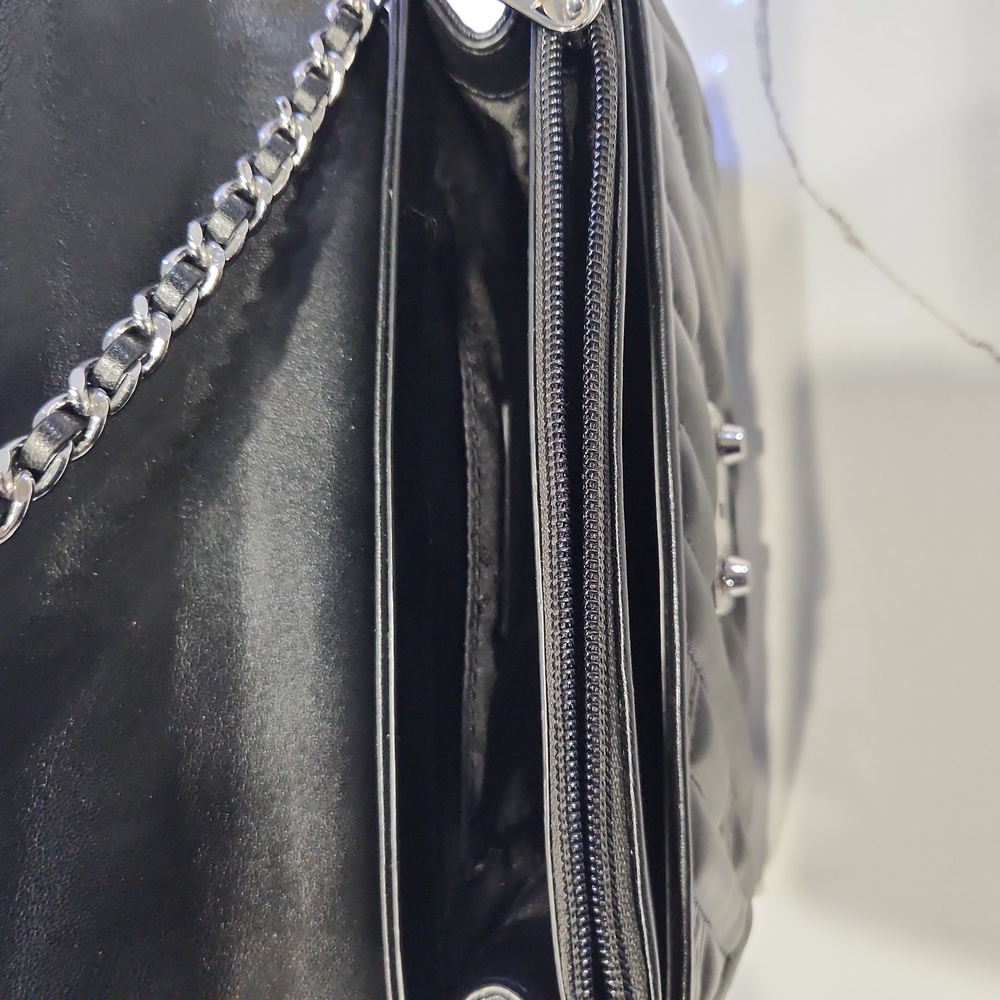 💥💥💥Michael Kors Rose Medium Flap Shoulder Bag Vegan Authenicated - Picture 6 of 10